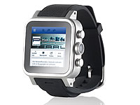 simvalley MOBILE 1.5"-Smartwatch AW-421.RX Android 4.2, BT, WiFi, 1GB, ALU simvalley MOBILE Android-Smart-Watches