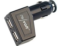 revolt Kfz USB-Netzteil mit 2 USB-Ladeports revolt