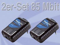 7links 2er Starter Set 85Mbps Powerline Netzwerkadapter 7links