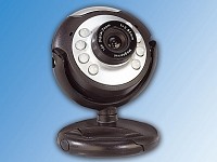 Somikon Hochauflösende USB-Webcam SXGA "Night Sight 1300" mit LEDs Somikon Webcams
