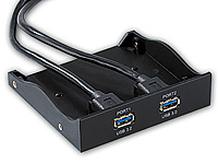 Xystec 3,5"-Frontpanel mit USB-3.0-Controller-Karte (PCIe) "SSF-5002" Xystec Interne USB-3.0-Controller (PCIe)