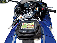 NavGear Magnetische Navi-Tanktasche "NT-910 GPS" fürs Motorrad NavGear Navi-Halterungen