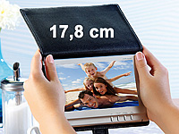 Somikon 17,8 cm (7") Digit. TFT-Fotoalbum inkl. eleganter Tasche (refurbished) Somikon Digitale Bilderrahmen
