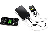 revolt Powerbank mit 6600 mAh für iPod, iPhone, Handy + Netzteil revolt USB-Powerbanks