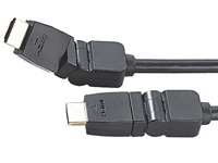 auvisio Premium-HDMI-Kabel: Stecker 180° neigbar & 360° drehbar (5 m) auvisio HDMI-Kabel