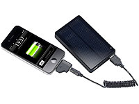 revolt Solar-Powerbank mit 4.000mAh für iPad, iPhone, Navi, Smartphone revolt USB-Solar-Powerbanks