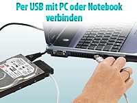 c-enter Festplatten-Adapter IDE/SATA auf USB2.0 mit OneTouch Backup c-enter 