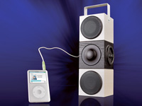 auvisio Portable Aktiv-Soundbox mit USB- & SD-Card-Player & Power-Akku auvisio Sound-Docks (Smartphones)