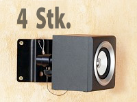 Q-Sonic Schwenkbare Wand- & Deckenhalterung für Lautsprecher 4er-Set Q-Sonic Wandhalterungen für Lautsprecher Boxen