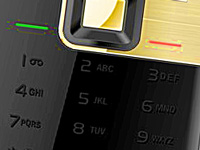 simvalley MOBILE Handy RX-280 "Pico COLOR" Gold (refurbished) simvalley MOBILE Scheckkartenhandys