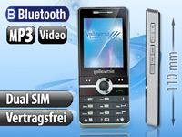 simvalley MOBILE Dual-SIM Multimedia-Handy SX-340 MUSIC VERTRAGSFREI simvalley MOBILE Dual-SIM-Handys