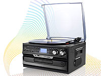 auvisio Kompakt-Stereoanlage MHX-500.LP für Schallplatte, CD, MC, MP3 auvisio