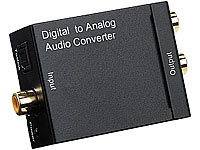 auvisio Audio-Konverter Digital (Toslink/Koaxial) zu Analog (Cinch) mit Kabel auvisio Audio-Konverter digital zu analog