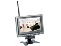 VisorTech 17,8cm (7") Überwachungs-Monitor DSM-64 mit Aufnahmefunktion, H.264 VisorTech Funk-Überwachungssysteme
