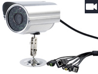 7links Outdoor IP-Kamera "IPC-760HD" mit QR-Connect / HD / WLAN / IR 7links Outdoor-WLAN-IP-Überwachungskameras