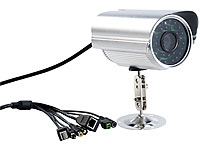 7links Weiße Outdoor-IP-Kamera IPC-760HD mit QR-Connect, HD, WLAN, IR 7links Outdoor-WLAN-IP-Überwachungskameras