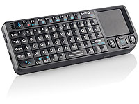 GeneralKeys 3in1-Bluetooth-Tastatur mit Maus-Touchpad & Laserpointer GeneralKeys Mini-Bluetooth-Tastatur mit Mäuse-Steuerungen