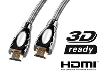Premium-HDMI-Kabel für Full HD, 19-pol., vergoldete Stecker, 1m HDMI-Kabel mit Netzwerkfunktionen (HEC)