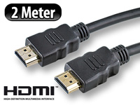auvisio HDMI-Kabel Full HD, 19pol. Stecker/Stecker 2 Meter auvisio HDMI-Kabel