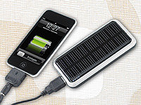 revolt Solar-Powerbank (3.000 mAh) für iPhone, Handy & USB-Geräte revolt USB-Solar-Powerbanks