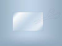 TOUCHLET Universal-Displayschutzfolie, zuschneidbar, 170 x 110 mm TOUCHLET Displayfolien