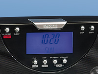 Design MP3-Radio-Station mit SD/MMC-Slot + USB-Anschluss, schwarz