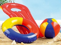 Kinder-Schwimmset mit Schwimmring, Kindermatratze und Strandball Strand-Sets