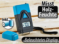 Holz- & Materialfeuchte-Messgerät mit LCD-Display, Feuchtemessgerät Feuchtemessgeräte