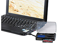 Xystec 2in1 Multi-Card-Reader mit SIM-Slot & Speicherkarten-Safe Xystec 