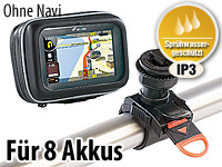 NavGear Allwetter-Navi-Schutztasche & Powerbank Navi / Handy bis 5" NavGear Navi Fahrrad-Zubehör-Sets