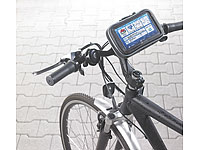 NavGear Allwetter-Navi-Schutztasche 6", Lenker-Halterung & Powerbank NavGear Fahrrad-Navi-Taschen mit Powerbank