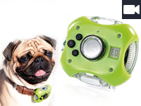 Somikon Wasserfeste Haustier-/Hunde- & Katzen-Kamera SPC-130 Somikon Action-Cams
