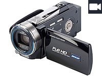 Somikon Full HD Camcorder DV-883.IR mit Infrarot-LED, HDMI 60fps (refurbished) Somikon Full-HD-Camcorder mit Touch-Screen und App-Steuerung