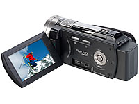 Somikon Full-HD-Camcorder DV-883.IR mit Infrarot-LED, HDMI, 10x-Zoom Somikon Full-HD-Camcorder mit Touch-Screen und App-Steuerung