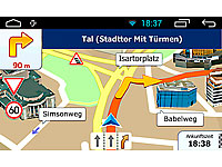 NavGear StreetMate 2-DIN Autoradio, 6"-Navi, DSR-N 370 Europa-Karte NavGear 2-DIN Festeinbau-Navi /-Autoradios