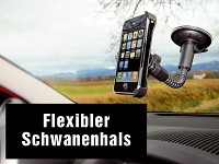 Lescars Kfz-Halterung mit Schwanenhals und Saugfuß für iPhone 2G/3G/3Gs Lescars KFZ-Halterungen (iPhone 3G/3Gs)