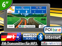 NavGear 6"-Navigationssystem StreetMate GTX-60-3D Westeuropa (refurbished) NavGear Navis 6"