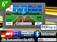 NavGear 6" Navigationssystem GTX-60-3D Europa 43 Länder (refurbished) NavGear Navis 6"
