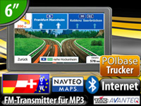 NavGear 6"-Navigationssystem GTX-60-3D LKW-Edition Europa NavGear LKW Navi Systeme