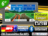 NavGear 6"-Navigationssystem GTX-60-DVB-T Camper-Edition Europa NavGear