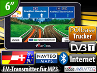 NavGear 6"-Navigationssystem RSX-60-DVB-T LKW-Edition Europa NavGear LKW Navi Systeme