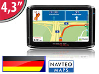 PEARL 4,3"/ 10,9 cm GPS-Navigationssystem VX-43 Easy Deutschland PEARL Mobiles Navi-Systeme 4,3"