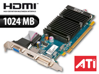 PCIe-Grafikkarte ATI HD 5450 Silence, 1024MB GDDR3, HDMI, passiv PC-Komponenten