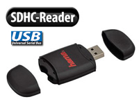 Hama SDHC-Card-Reader & USB-Stick mit MyDisa Datenschutzsoftware Hama Card-Reader und USB-Sticks