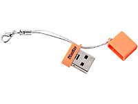 PConKey USB-2.0-Mini-Speicherstick "Square II CL", 8 GB, neonorange PConKey Ultra Mini USB Speichersticks