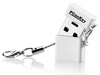 PConKey USB-2.0-Mini-Speicherstick "Square II CL", 32 GB, weiß PConKey Ultra Mini USB Speichersticks
