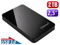 Intenso Memory Case Externe 2,5" Festplatte, 2 TB, USB 3.0, schwarz Intenso