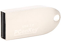 PConKey USB-3.0-Mini-Speicherstick MDS-308.alu, 8GB, Aluminiumgehäuse PConKey Aluminium USB-Speicherstick