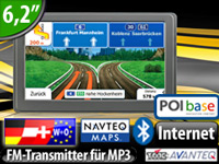NavGear 6,2" Navigationssystem GTX-62-3D Europa (refurbished) NavGear Navis 6"
