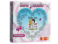Puzzle-Herz "Liebe ist ... süss" - 700 Teile (Lupu 1006) Puzzles